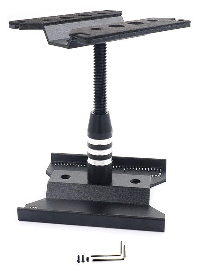 HOPLEX RC Car Work Stand, 360° Rotating Repair Tool Holder for 1/16 1/18 1/24 Scale Remote Control Trucks, Crawlers, Buggies(Black) - Image 1